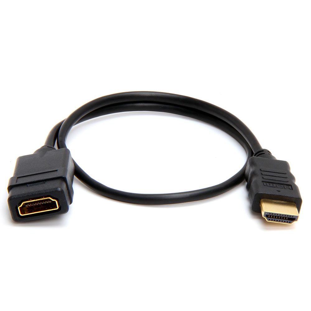 Picture of HDMI Cable M-F Extension Gold Plated Connectors - 1.5 Feet